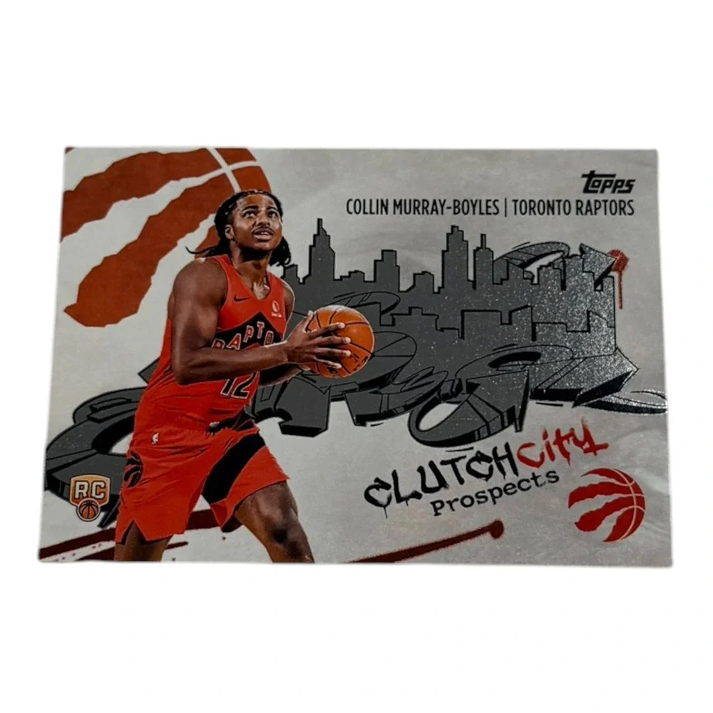 2025 Topps Collin Murray-Boyles Toronto Raptors Clutch City Prospects RC‎ CC-9